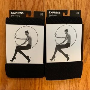 Bundle: 2 Pairs of Express Black Body Shaping Full Length Tight